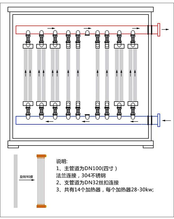 400kw紫銅板式電鍋爐